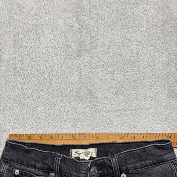 Madewell The Perfect Vintage Jean Size 27 (Fits 28x27.5) Straight Black Denim - Picture 4 of 6